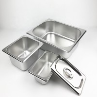 ZHONGTE Hotel Catering Equipment American Style Stainless Steel 1/1 GN Pan Food Pans