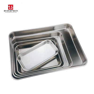 Stainless Steel  food serving metal Tray