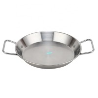 Hotel Restaurant Equipment Multi-size Stainless Steel Seafood Paella Pan Lobster dish For Cooking