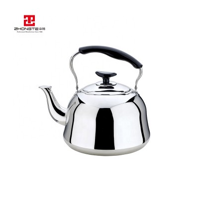 eco-friend high quality bakelite handle whistling kettle stainless steel