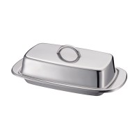 Factory direct sale high quality easy to clean stainless steel butter dish